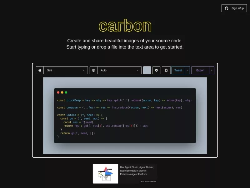 Carbon 网站预览图