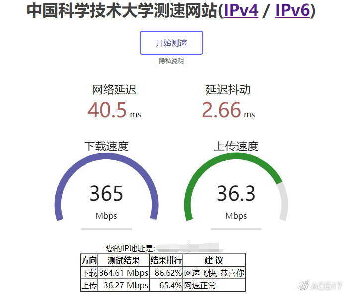 中国科学技术大学测速网站