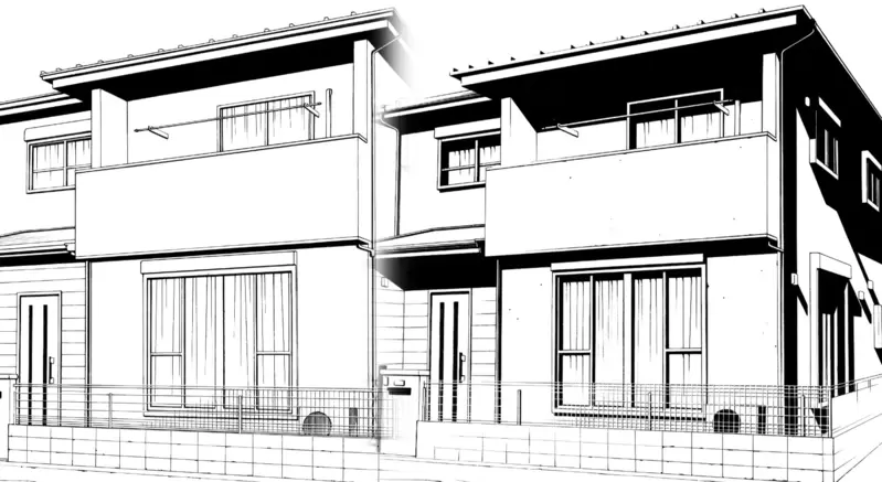《资深背景助手佐藤敦弘》示范漫画背景的奥妙之处同一栋房子能够变出６种风格