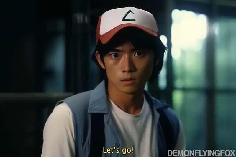 让AI表现出《精灵宝可梦真人版》的感觉，怎么有种浓浓的昭和特摄片感？