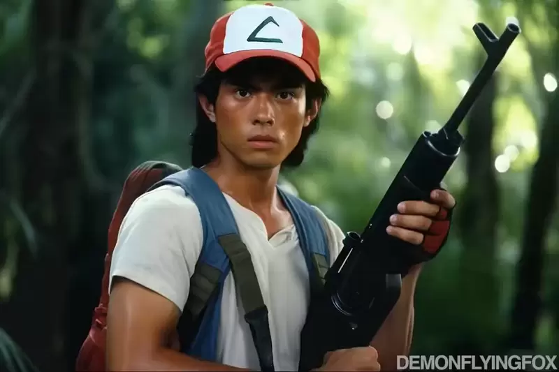 让AI表现出《精灵宝可梦真人版》的感觉，怎么有种浓浓的昭和特摄片感？