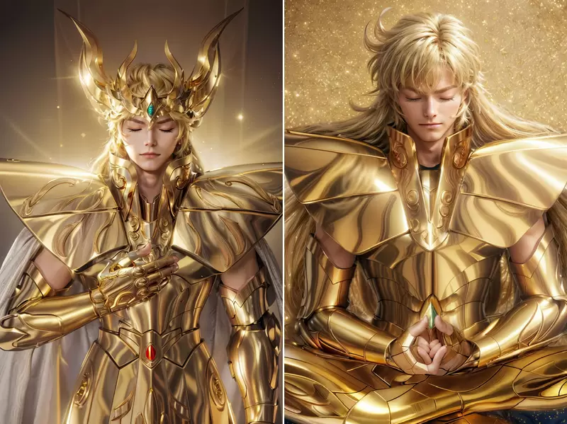 让AI表现出《黄金圣斗士真人版》的感觉如果要再拍电影版「圣斗士星矢」的话使用原设计或许也不错啦