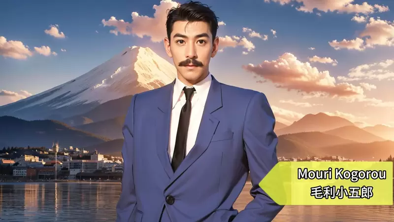 让AI表现出《名侦探柯南真人版》的感觉，错觉吗？怎么毛利小五郎有种帅帅的感觉？