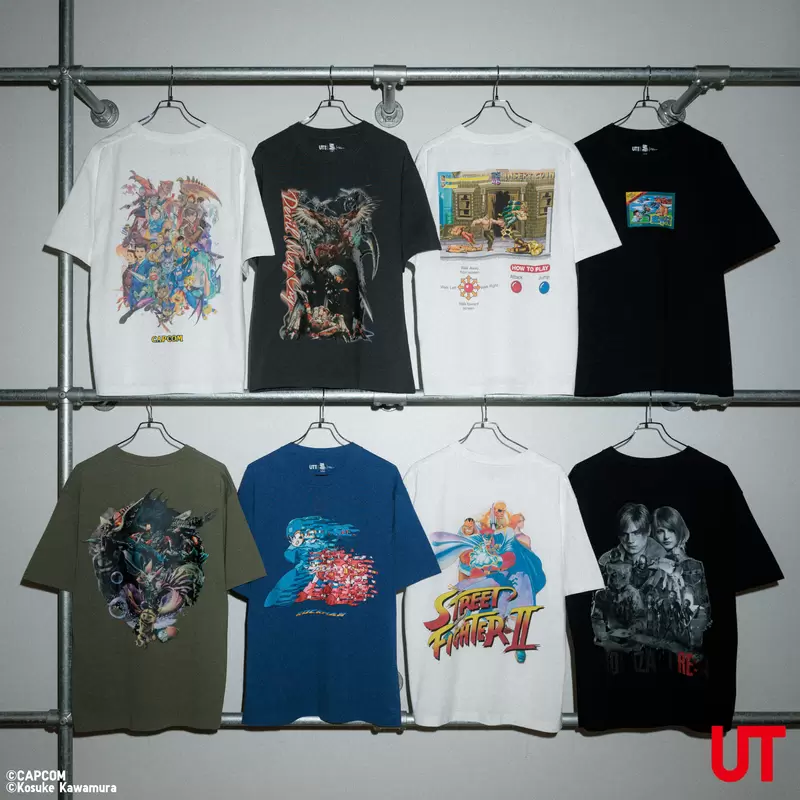 卡普空40周年《Uniqlo×Capcom 连动》推出魔物、洛克人、恶灵古堡...等系列T恤