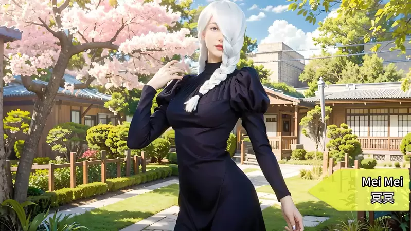 让AI表现出《咒术回战真人版》的感觉，如果有这样的钉姐那我直接给100分