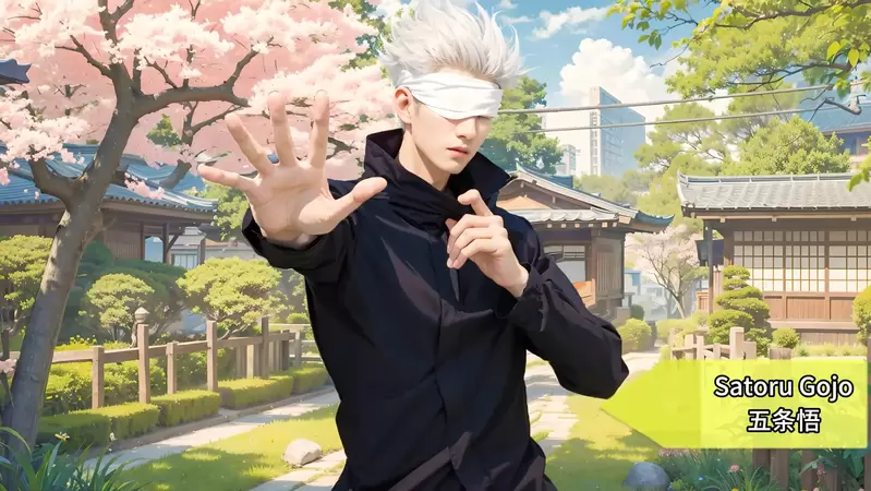 让AI表现出《咒术回战真人版》的感觉，如果有这样的钉姐那我直接给100分