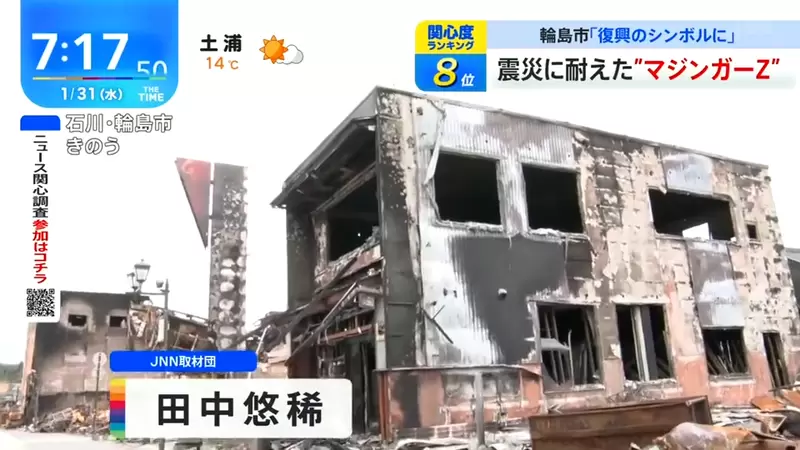 《无敌铁金刚是灾区重建的象征》永井豪纪念馆保住９成收藏品灾民将心灵寄托于它