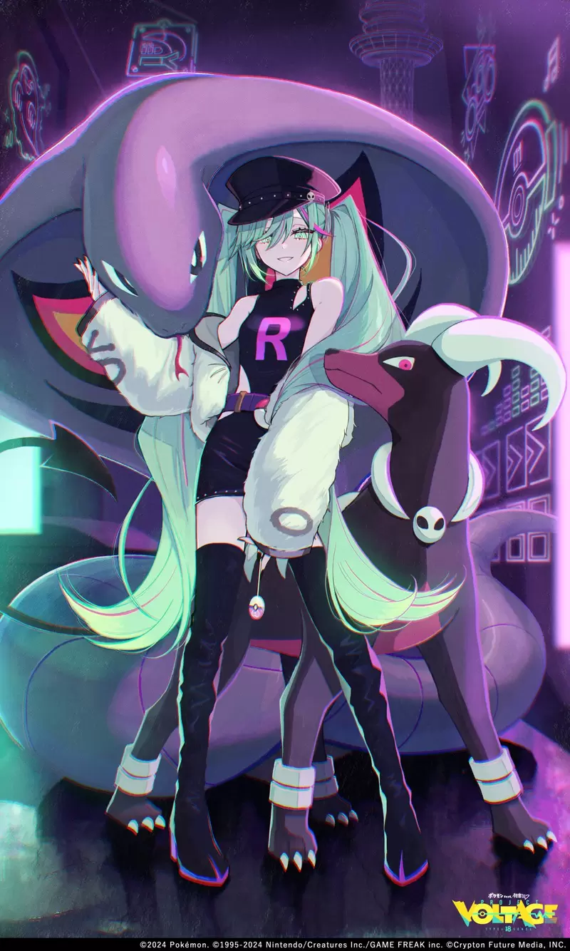 初音加入火箭队了？ 《初音未来×宝可梦》联动第14曲《火箭队初音》也太香了