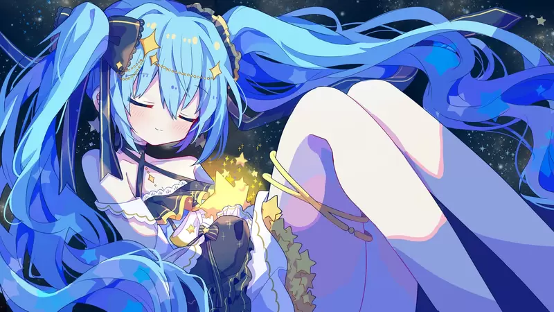 《委托画师画初音未来》新曲MV插画引发话题左边的草稿竟然可以变成右边的作品