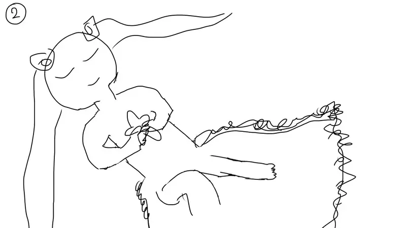 《委托画师画初音未来》新曲MV插画引发话题左边的草稿竟然可以变成右边的作品