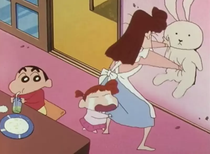 《蜡笔小新妮妮的妈妈》揍兔子至少比揍小孩还好？日本网友大赞她的情绪管理能力很优秀