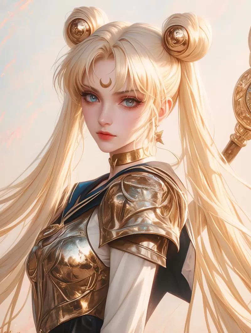 《吉卜力风格的美少女战士》如果美少女战士是由吉卜力动画化的话....