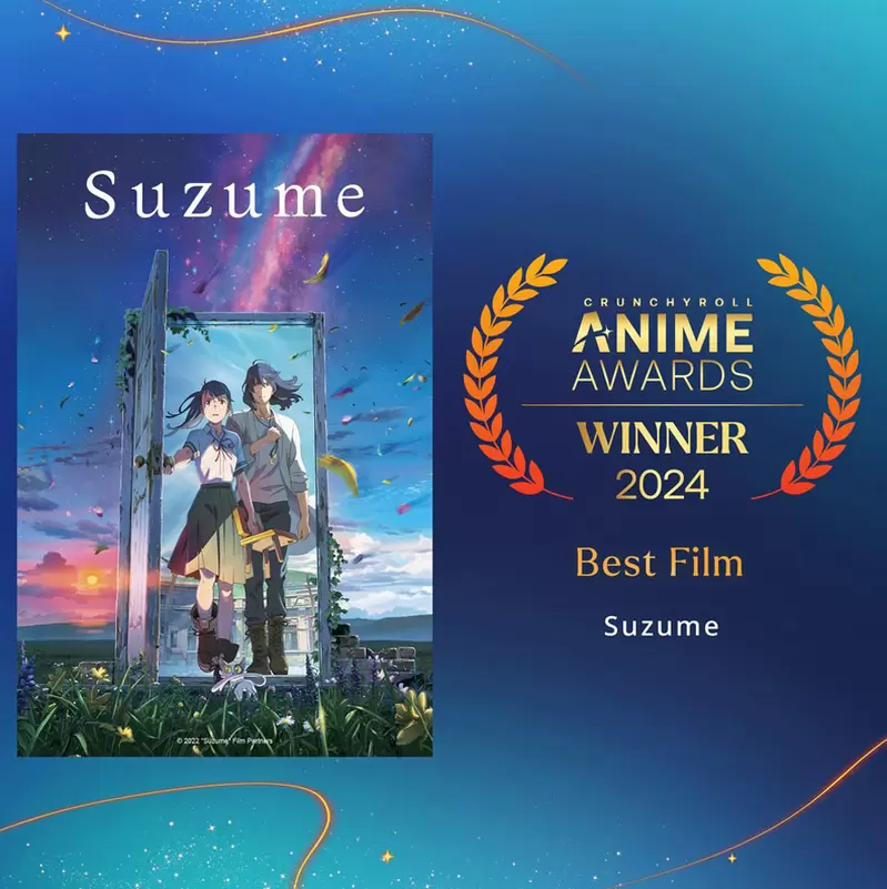 2024得奖结果《Crunchyroll动画大赏》海贼王二连冠达成，拿下年度最长篇动画以及年度最佳主角两项荣誉