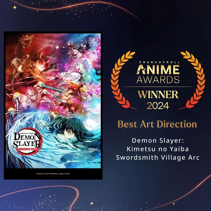 2024得奖结果《Crunchyroll动画大赏》海贼王二连冠达成，拿下年度最长篇动画以及年度最佳主角两项荣誉