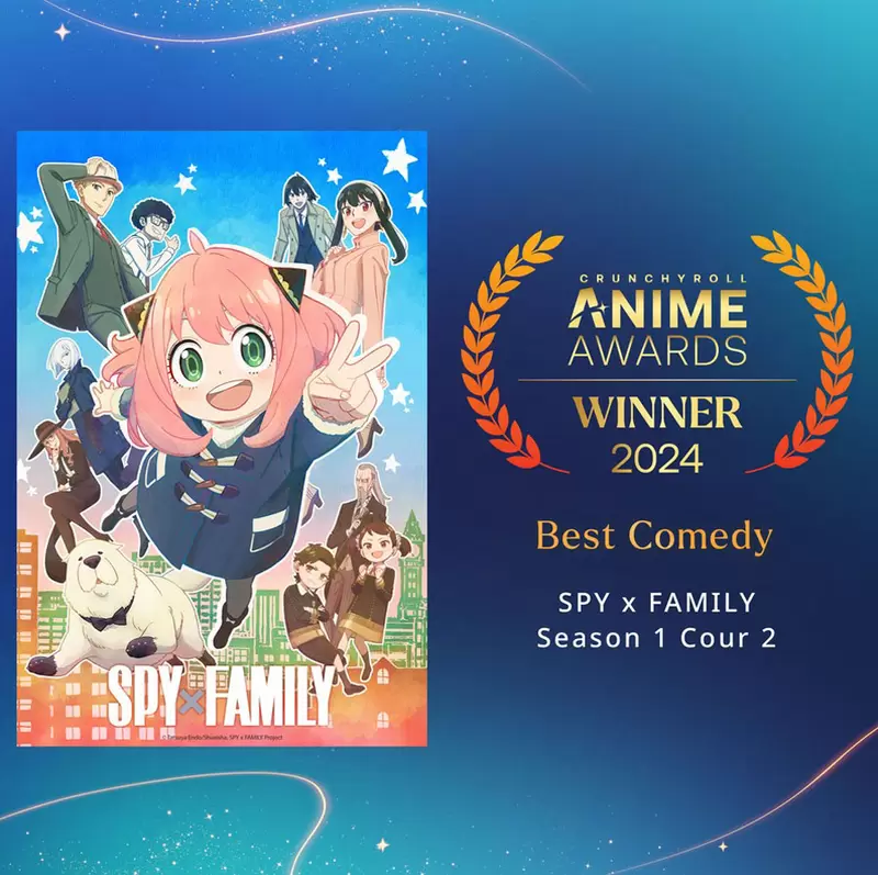 2024得奖结果《Crunchyroll动画大赏》海贼王二连冠达成，拿下年度最长篇动画以及年度最佳主角两项荣誉