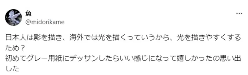 《画画背景颜色问题》日本网友好奇外国人怎么都用灰背景跟人种和生长环境有关系？