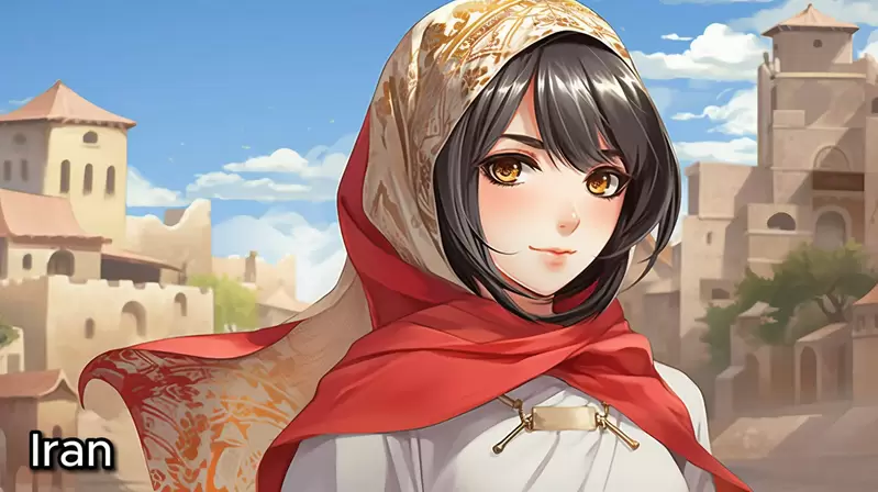 以现实中的国家为基础创建动漫女孩AI模拟出来的二次元美少女都好可爱