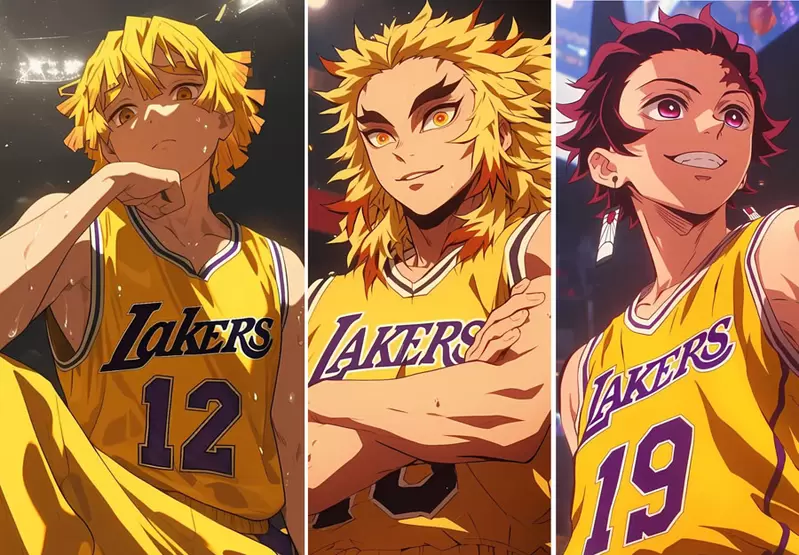 假如让动漫角色成为《湖人篮球队员》那这一队估计是NBA中最逆天的一只队伍吧？
