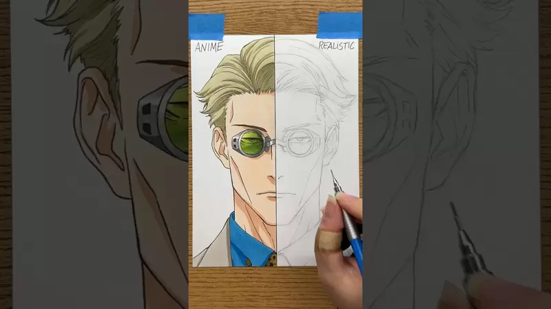 二次元VS三次元《咒术回战七海建人》一个画面切换动漫画风跟写实画风两种风格