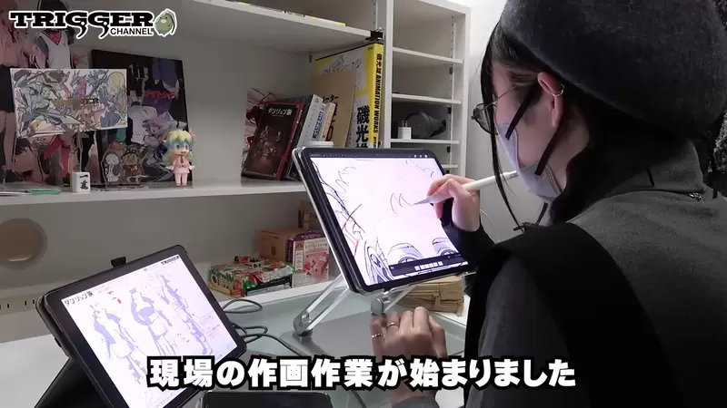 《资深动画师吉成曜》参与迷宫饭第二季OP作画使用超小iPad画三只龙还说太简单