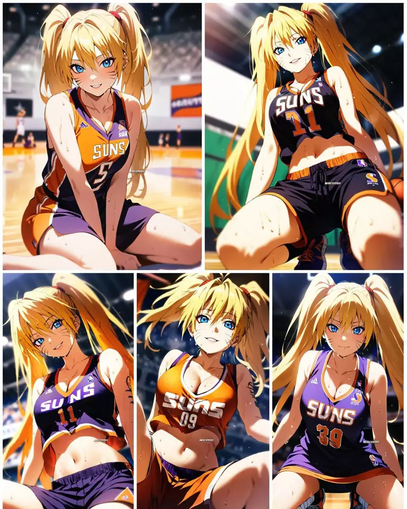 假如让动漫女角成为《NBA篮球队员》估计两队打一来每一回合都是暴力输出吧！  ？