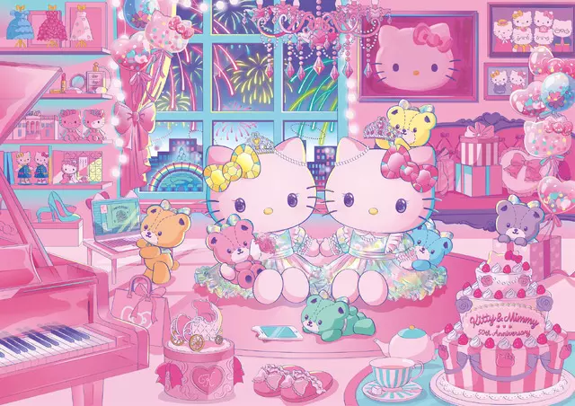 凯蒂猫50周年《CLAMP 为Hello Kitty 设计了原创服装》跟小樱还是配套的呢