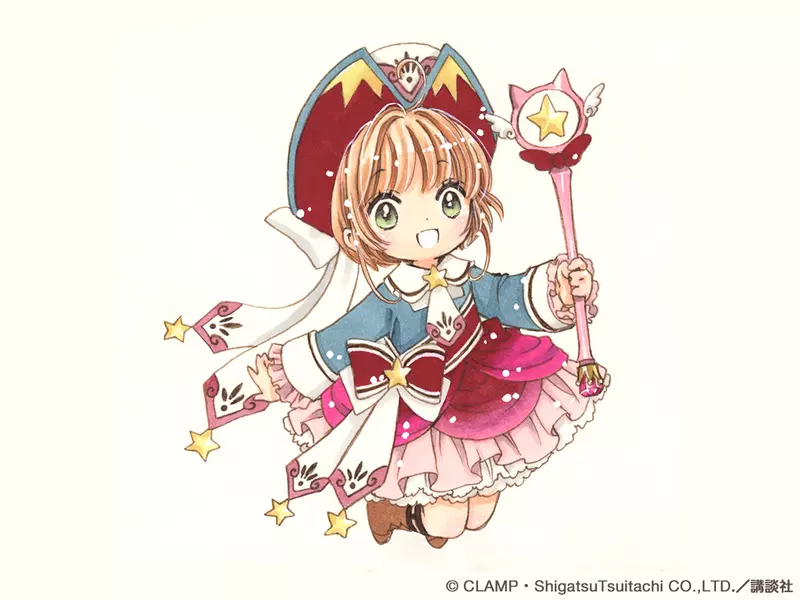 凯蒂猫50周年《CLAMP 为Hello Kitty 设计了原创服装》跟小樱还是配套的呢