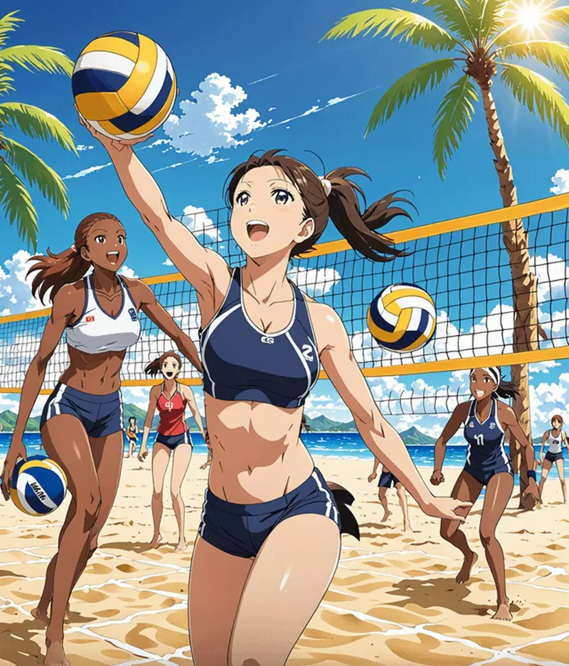 让AI模拟《运动类动画作品》画面感觉合理，也许未来离AI全程制作的动画片来临不远了