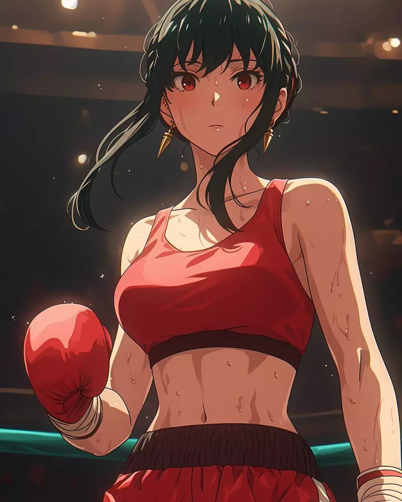 假如让动漫角色成为《拳击手》估计女子组的门票人气会高男子组很多喔XD