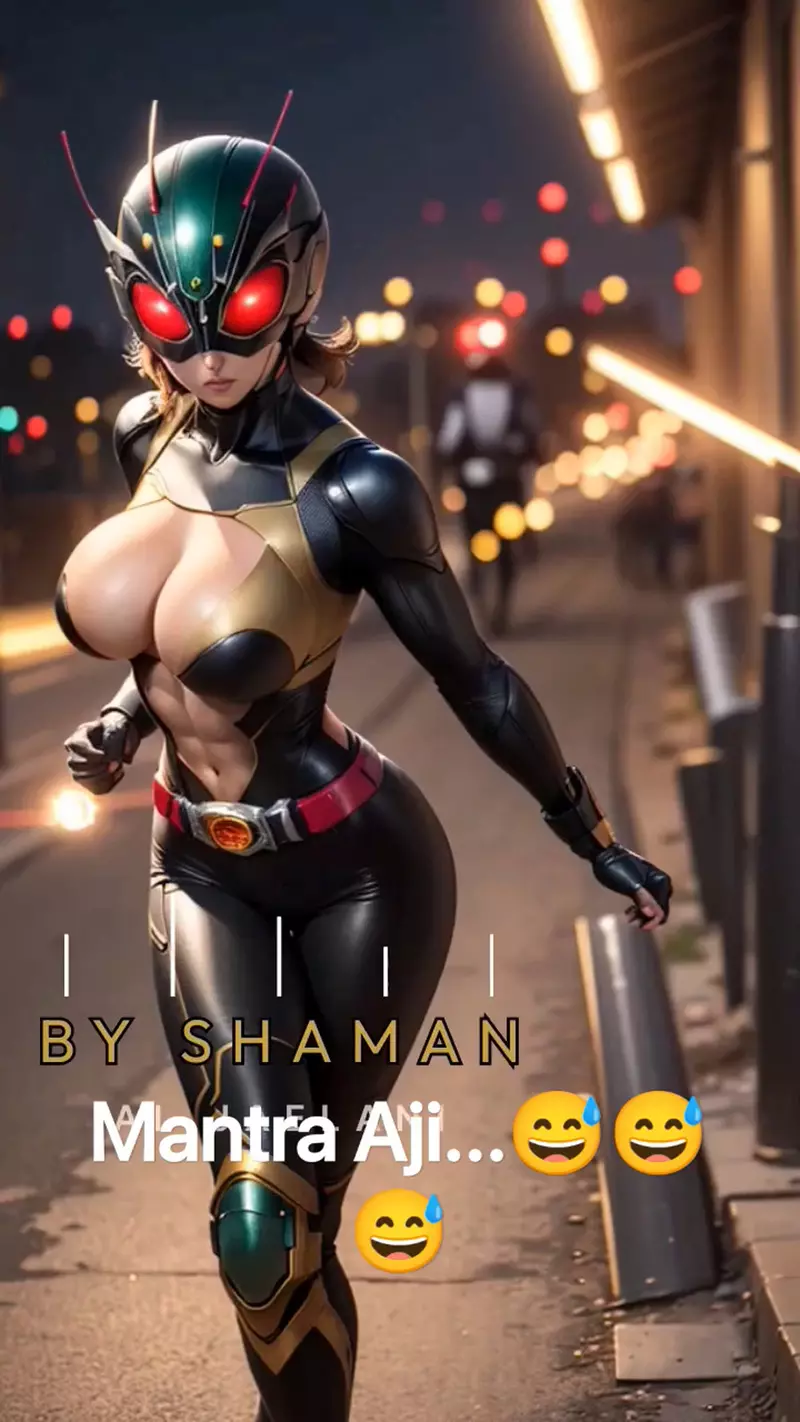 让AI表现出《女性版假面骑士》的模样如果特摄片真的这样演，会看的大人肯定比小孩子多XD