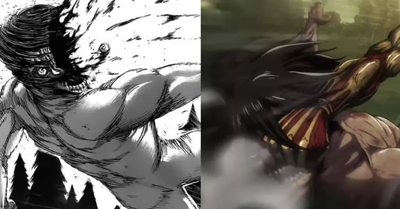 《进击的巨人漫画VS动画》欧美网友比较两种媒体的差异暴力血腥镜头其实改了这么多