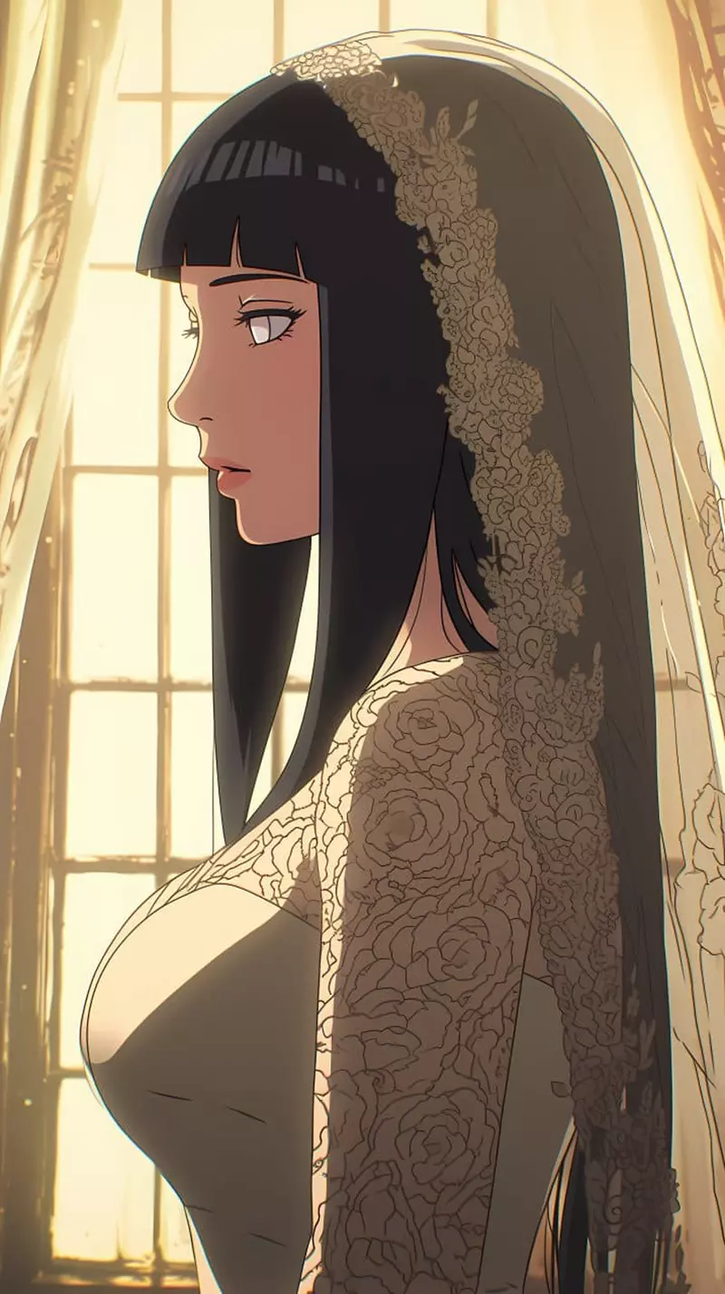 《动漫女角婚纱造型》女生心中最梦幻的衣裳，要不是有AI这画面还真不容易看到