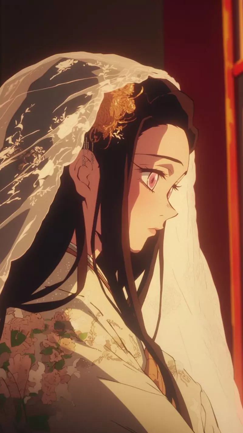 《动漫女角婚纱造型》女生心中最梦幻的衣裳，要不是有AI这画面还真不容易看到