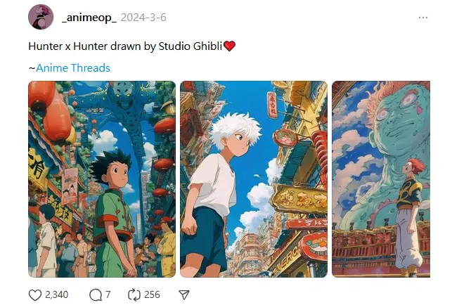 《吉卜力风格的猎人角色》第二弹如果西索的身上没有邪气那特色是不是就没有惹？