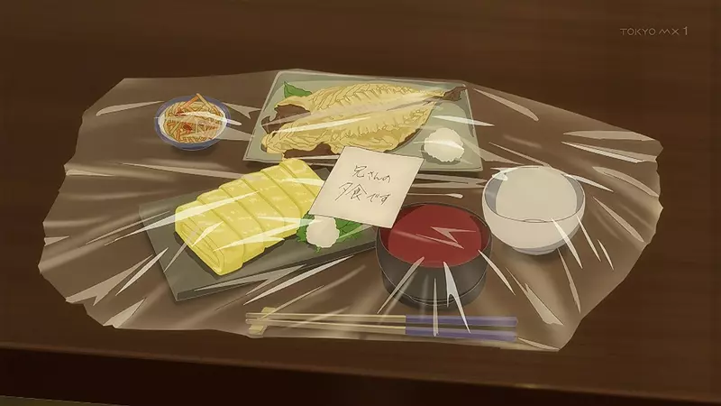 《义妹生活10话》日本网友争论动画保鲜膜用法你家也会这样包食物吗？