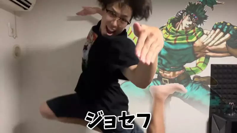 推主用三分钟还原《JOJO奇妙冒险》1~6部的「JOJO立」，某些角色的还原度还真高XD