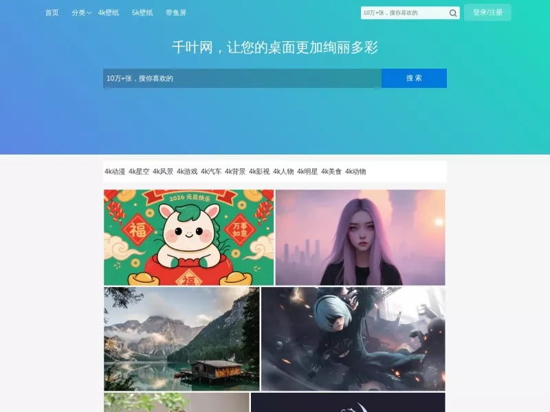 千叶网 网站预览截图