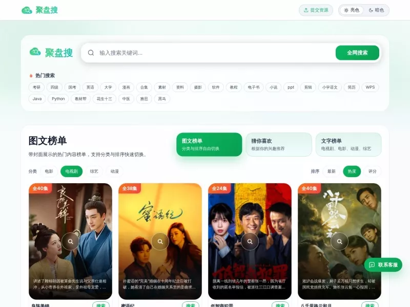 聚盘搜 网站预览截图