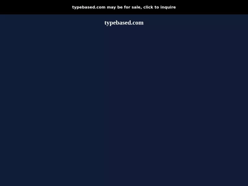 TypeBased 网站预览截图
