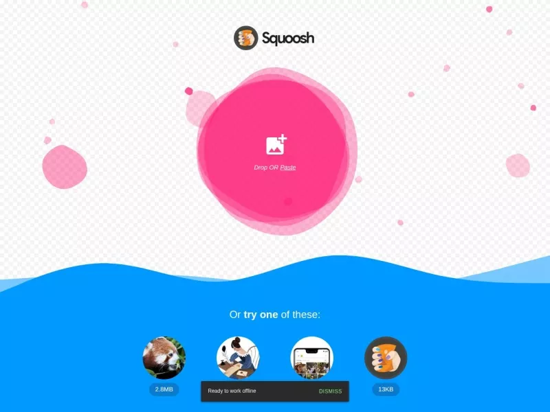Squoosh 网站预览截图
