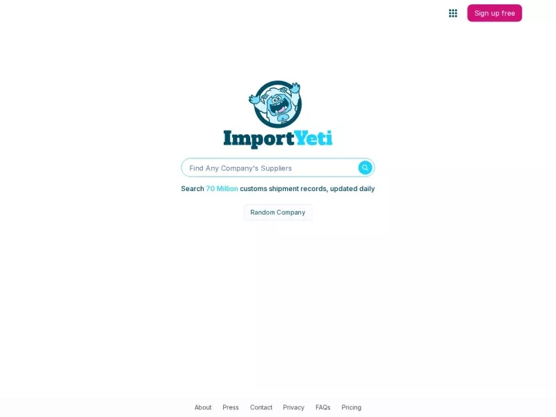 ImportYeti 网站预览截图