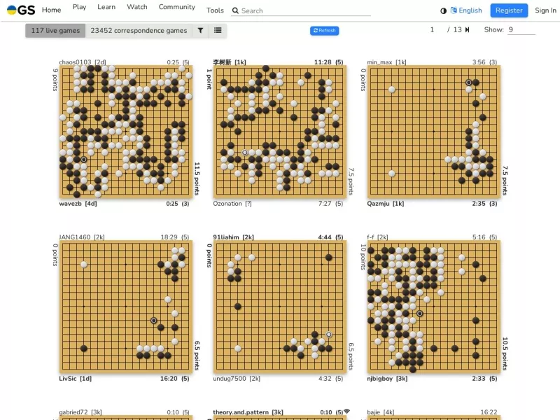 OGS 网站预览截图