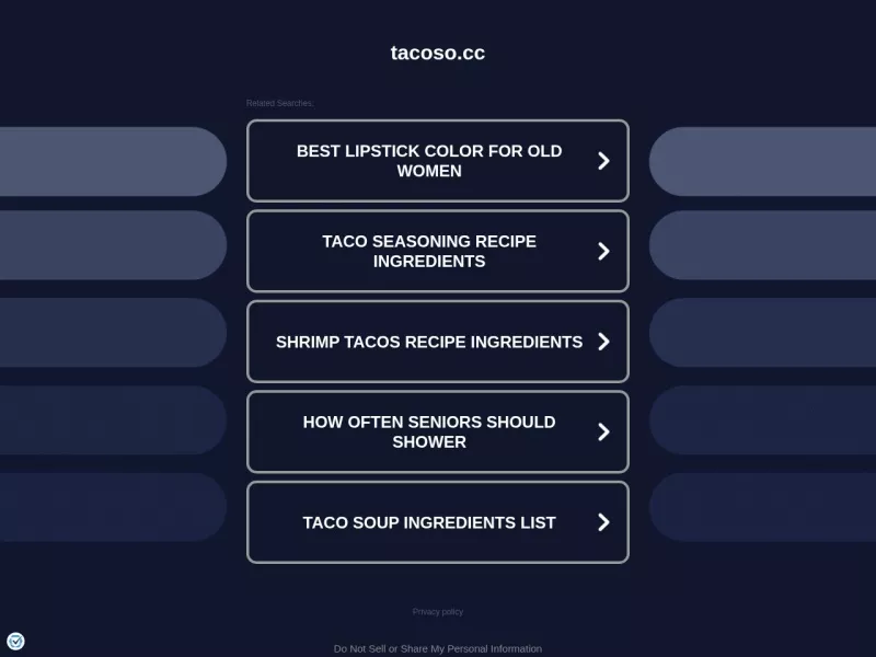 Taco搜索 网站预览截图