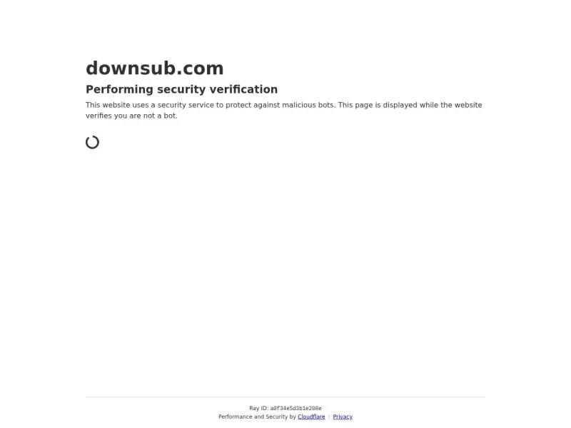 DownSub 网站预览截图