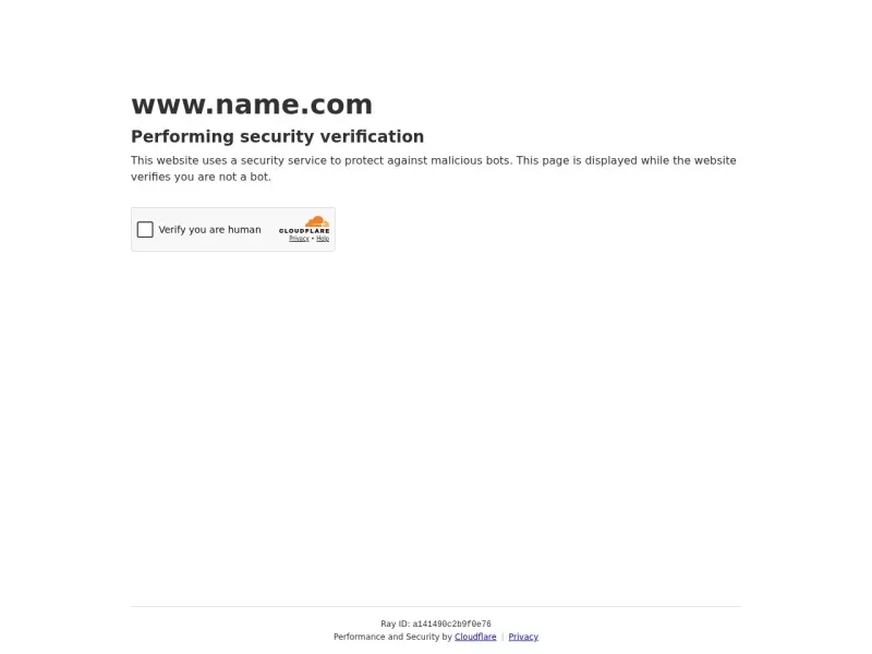Name.com 网站预览截图