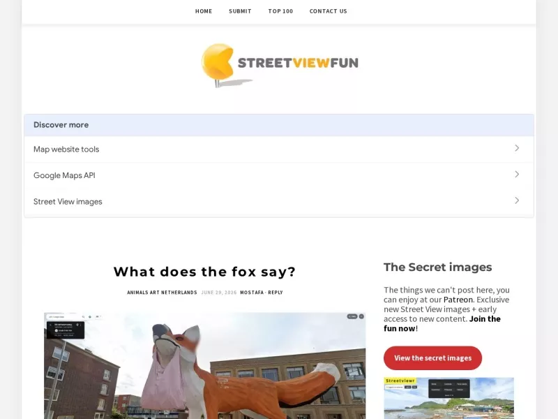 StreetViewFun 网站预览截图