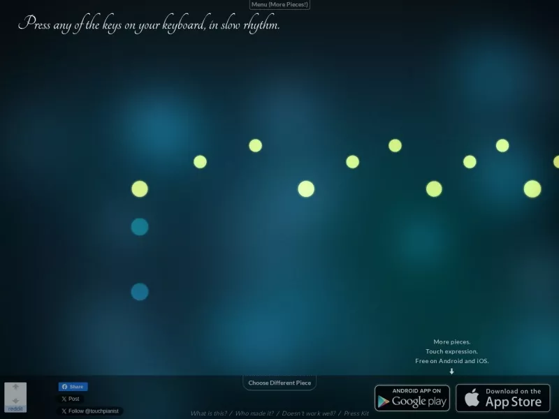 Touch Pianist 网站预览截图