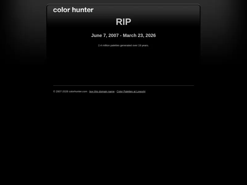 ColorHunter 网站预览截图