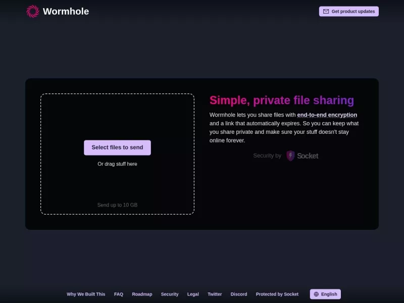 Wormhole 网站预览截图