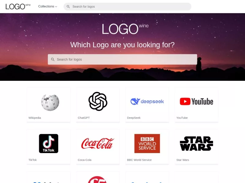 logo wine 网站预览截图